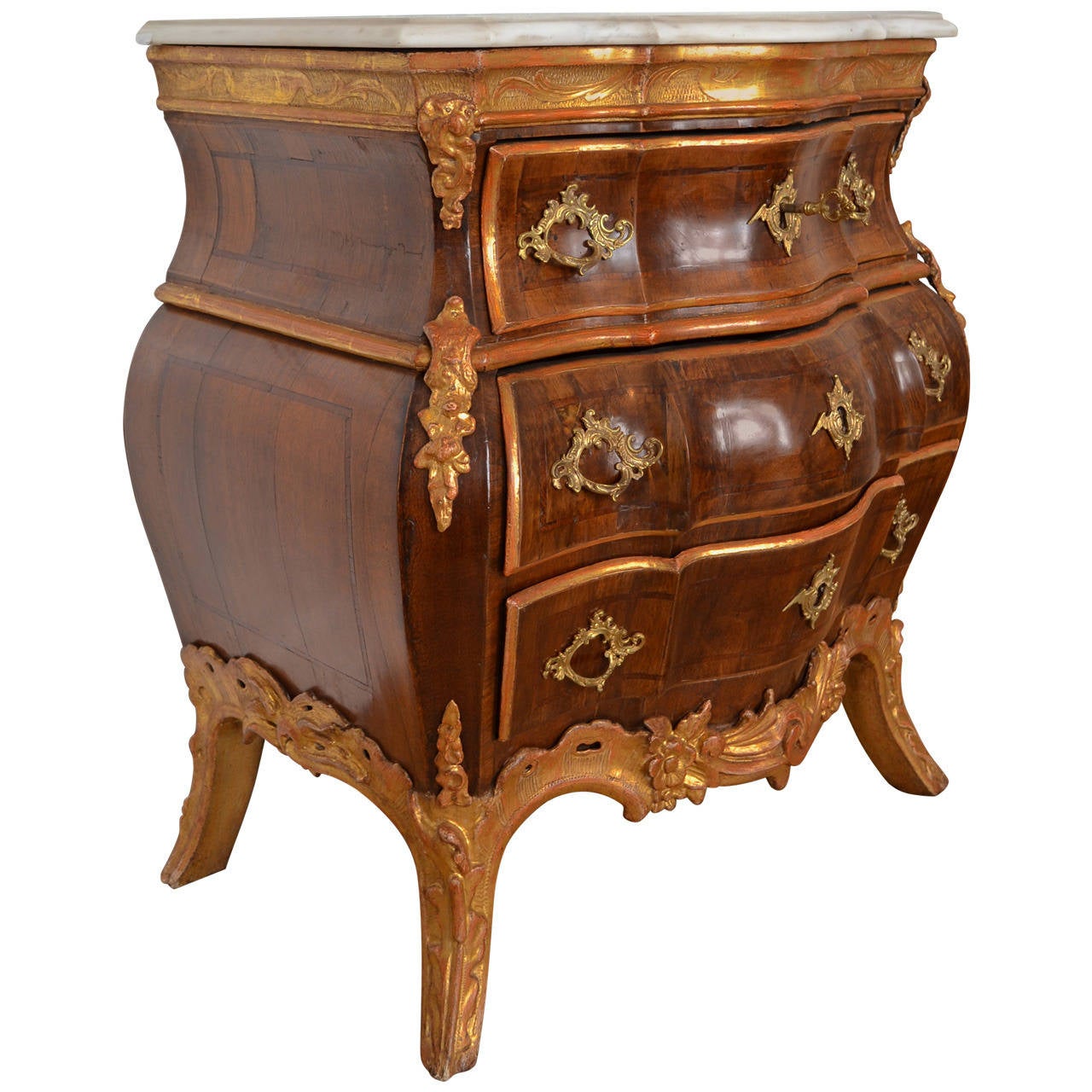 Danish Rococo Chest of Drawers, Copenhagen, 1760 For Sale at 1stdibs