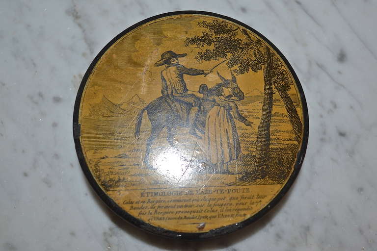 French 18th Century Snuff Box With Secret Erotic Motive For Sale