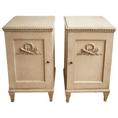 18th Century Pair of Gustavian Night Stands