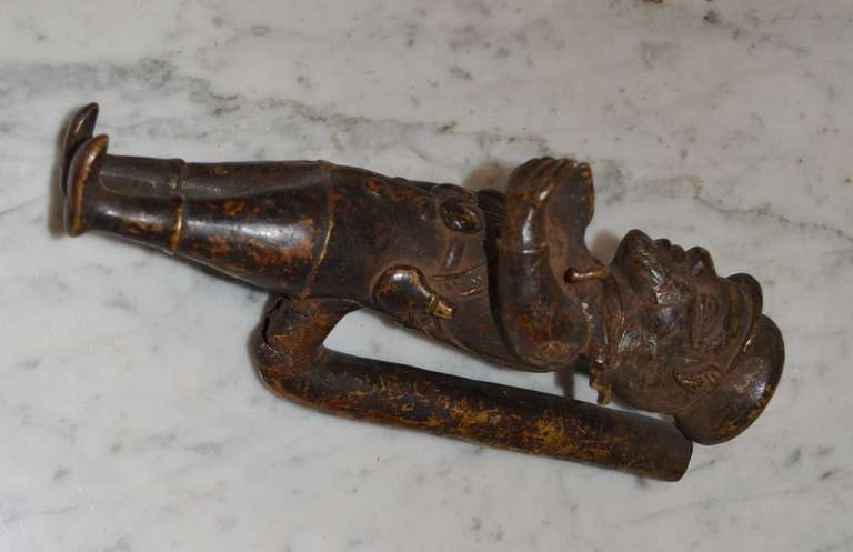 Congolese 19th Century Bronze Pipe For Sale