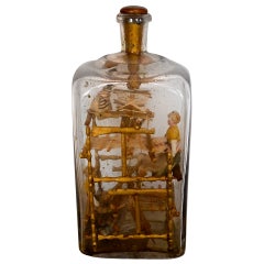 19th Century Miniature Weaving Workshop in a Bottle