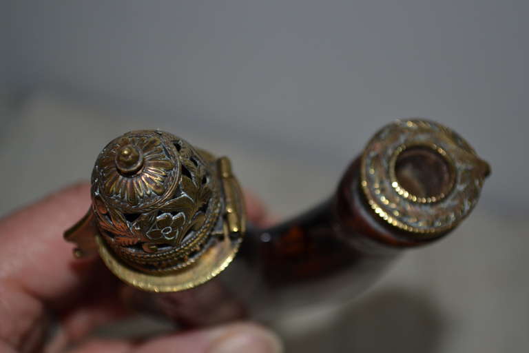 Brass 18th Century, German or Dutch Pipehead For Sale