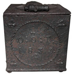 19th Century Cast Iron Cordite Box