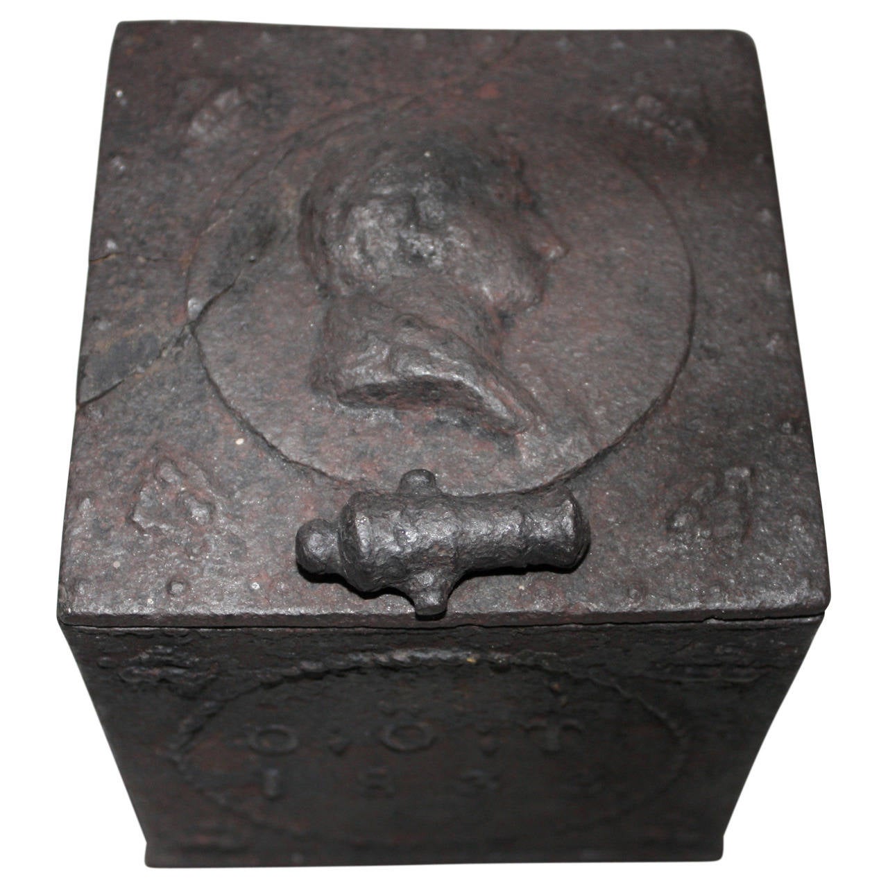 Scandinavian 19th Century Cast Iron Cordite Box