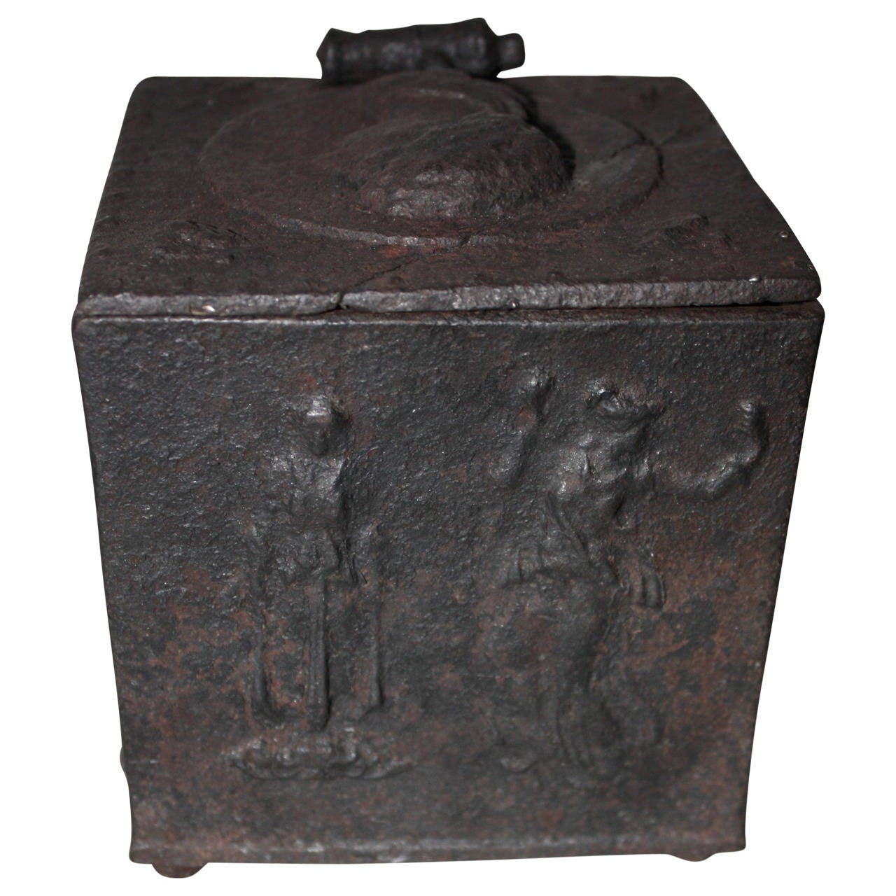 Mid-19th Century 19th Century Cast Iron Cordite Box