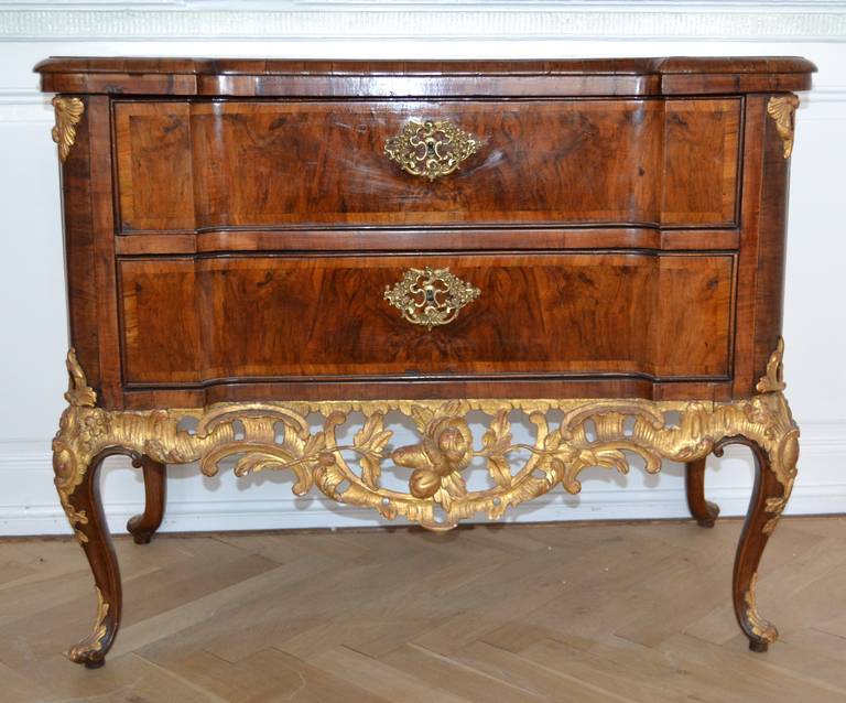 18th Century and Earlier 18th Century Altona Rococo Chest Of Drawer, Germany
