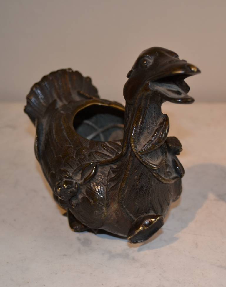19th Century Chinese Bronze Duck 5