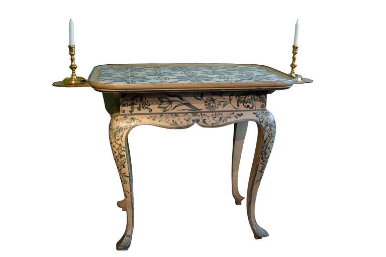 Danish 18th Century Louis XVI Tiled Table