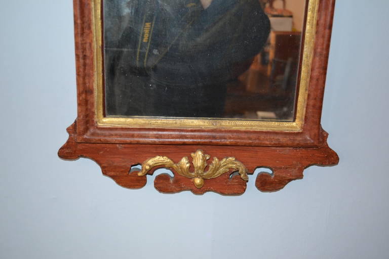 Danish 18th Century Gilded Freemason Guild Rococo Mirror For Sale 3