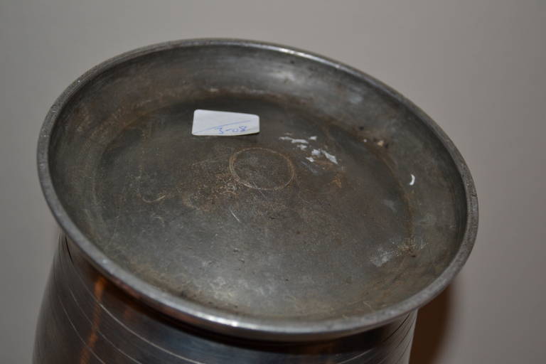 18th Century Large Baroque Pewter Pitcher 3