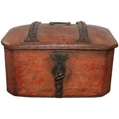 Antique 18th Century Folk Art Treasure Travel Box