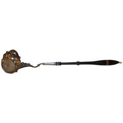 19th Century Silver and Wood Soup or Punch Ladle 11