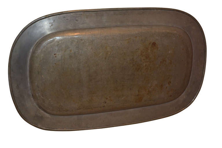 Large Pewter Charger, Early 19th Century 1