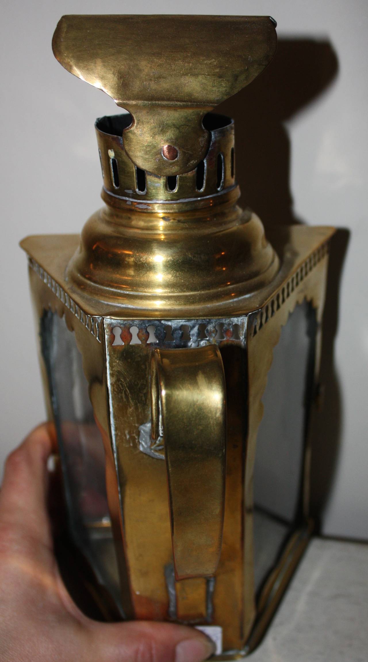 18th Century Big Brass Lantern 2