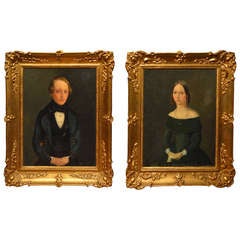 Pair of 19th c Family Portraits