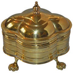 18th c. Brass Tea Caddie