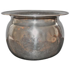 Early 19th Century Pewter Saucepan or Flowerpot 10