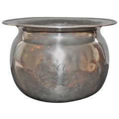 Early 19th Century Pewter Saucepan or Flowerpot