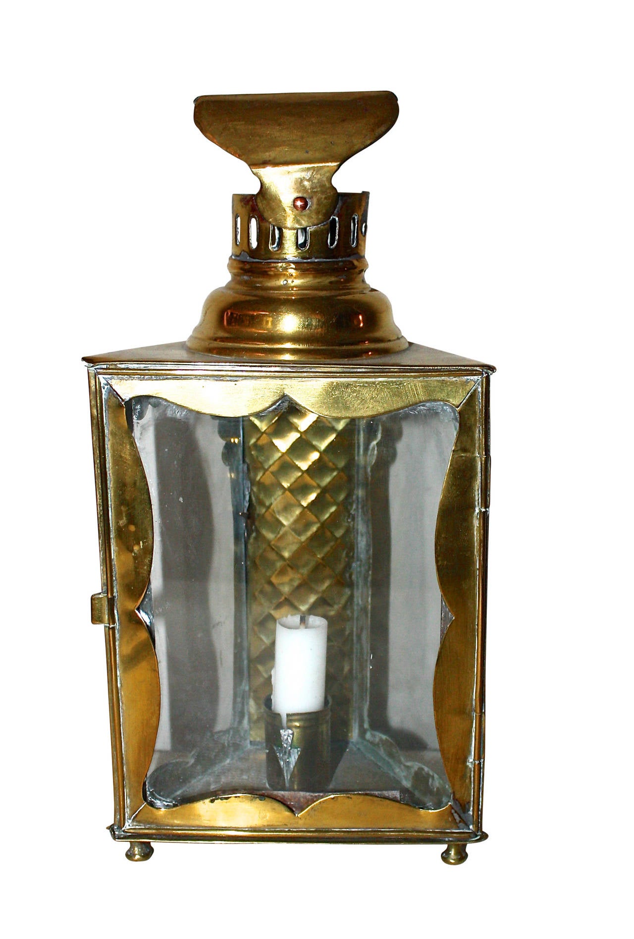 18th Century Big Brass Lantern In Excellent Condition In Copenhagen, K