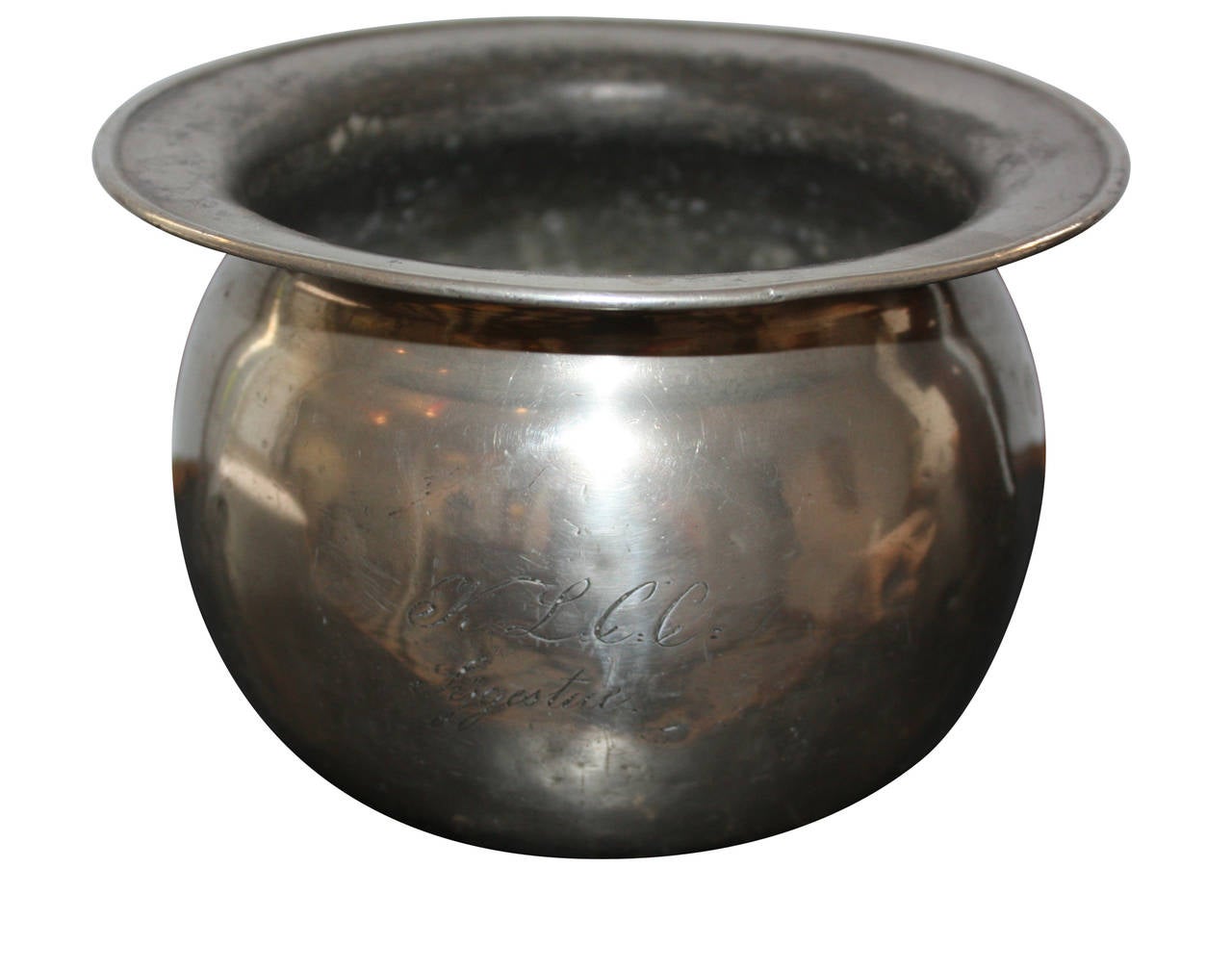 Early 19th Century Pewter Saucepan or Flowerpot 2