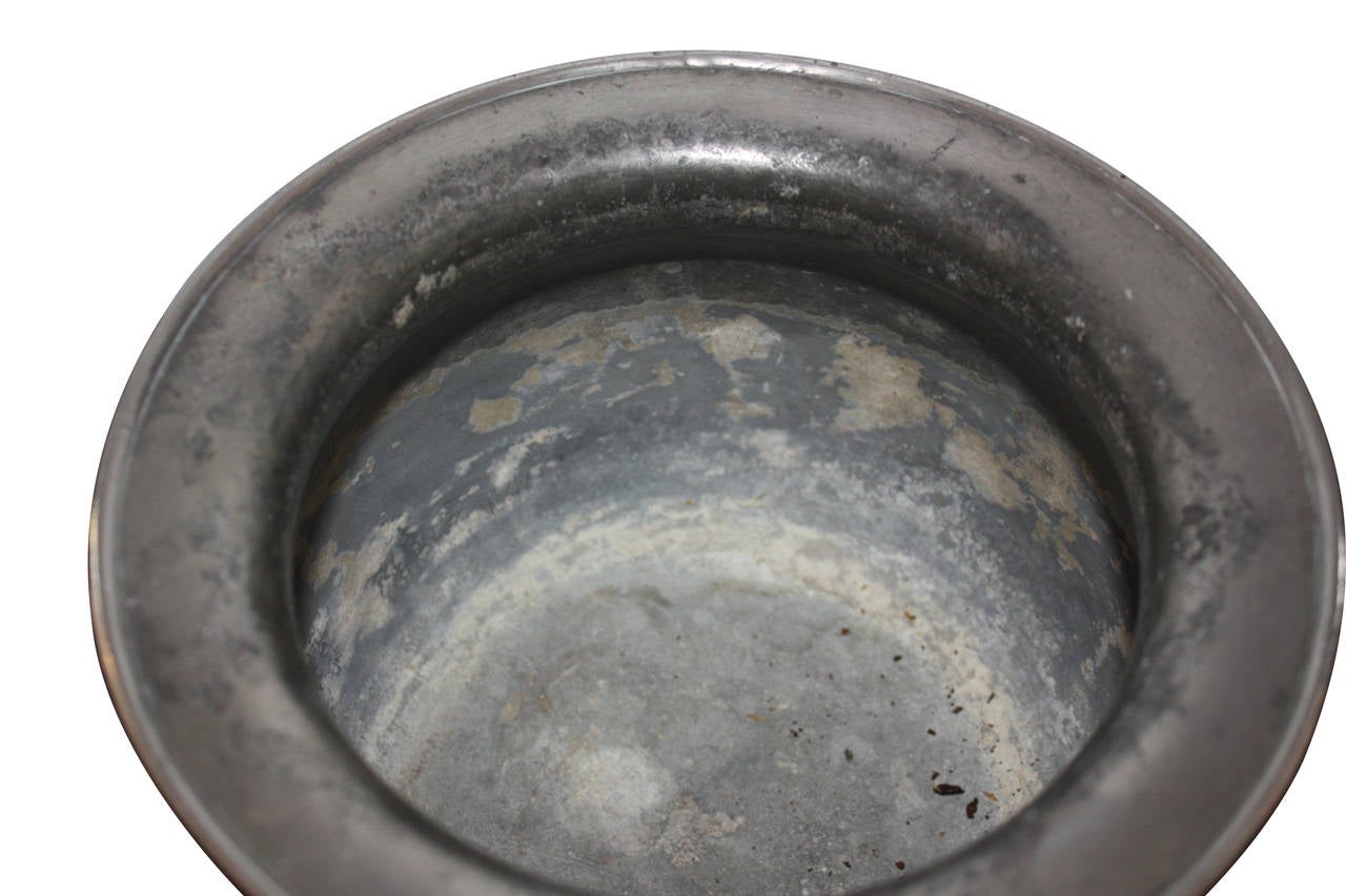 Early 19th Century Pewter Saucepan or Flowerpot 3