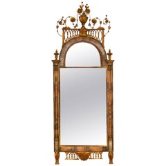 Antique 18th Century Altona Mirror with Bilbao Marble