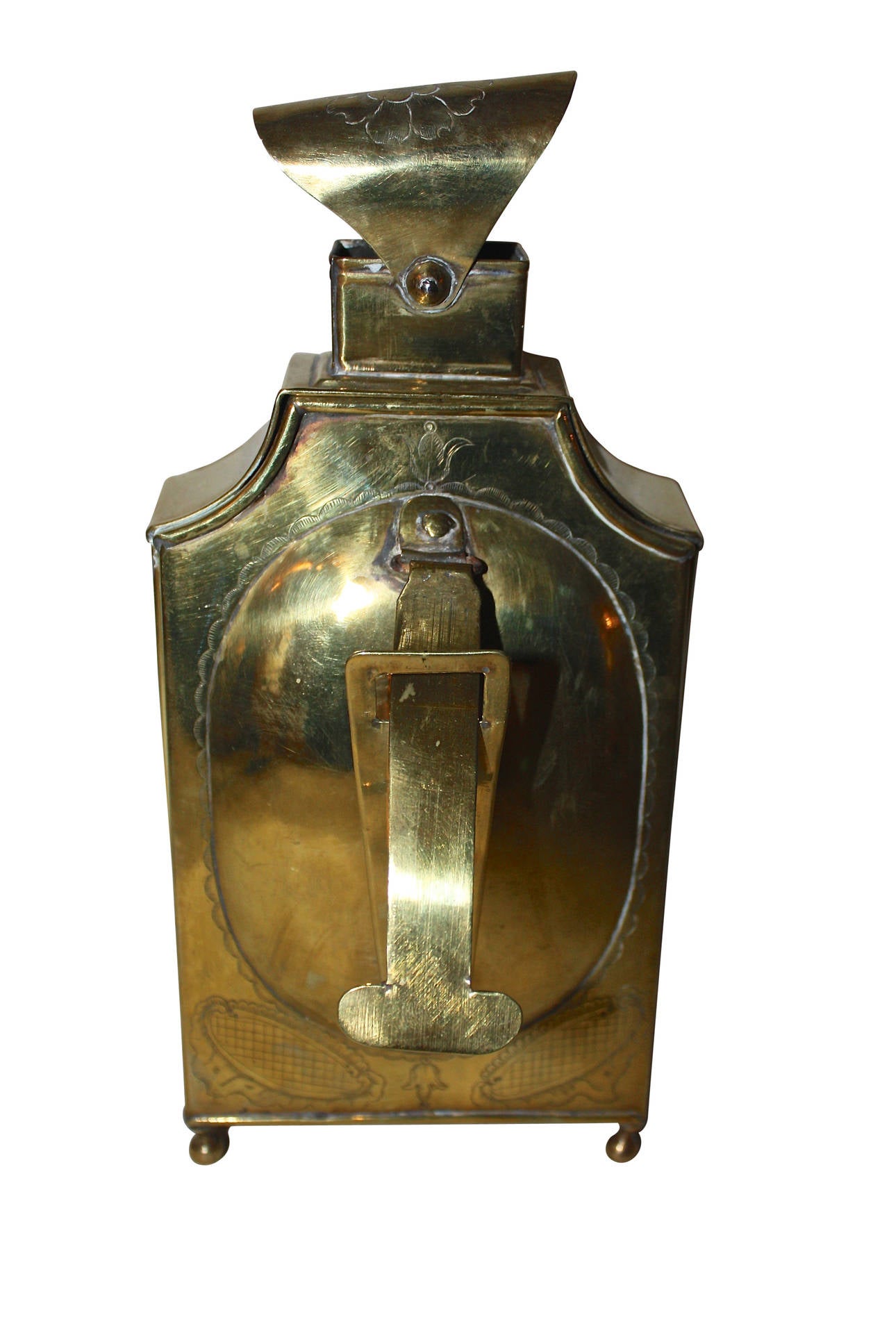 18th Century Rococo Brass Lantern In Excellent Condition For Sale In Copenhagen, K