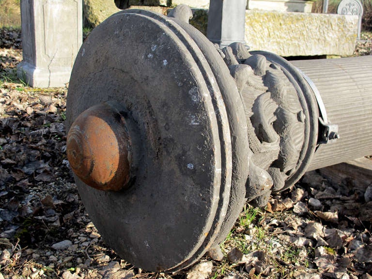 XIXe siècle colonnes de fonte rares