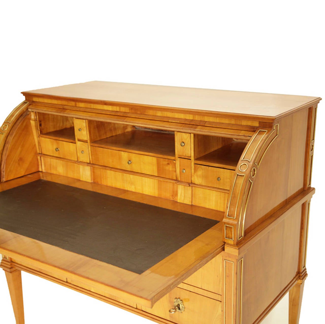 Very Elegant Roll-Top Secretaire or Bureau Desk, 1790s