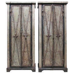 Elegant pair of Vintage Cupboards