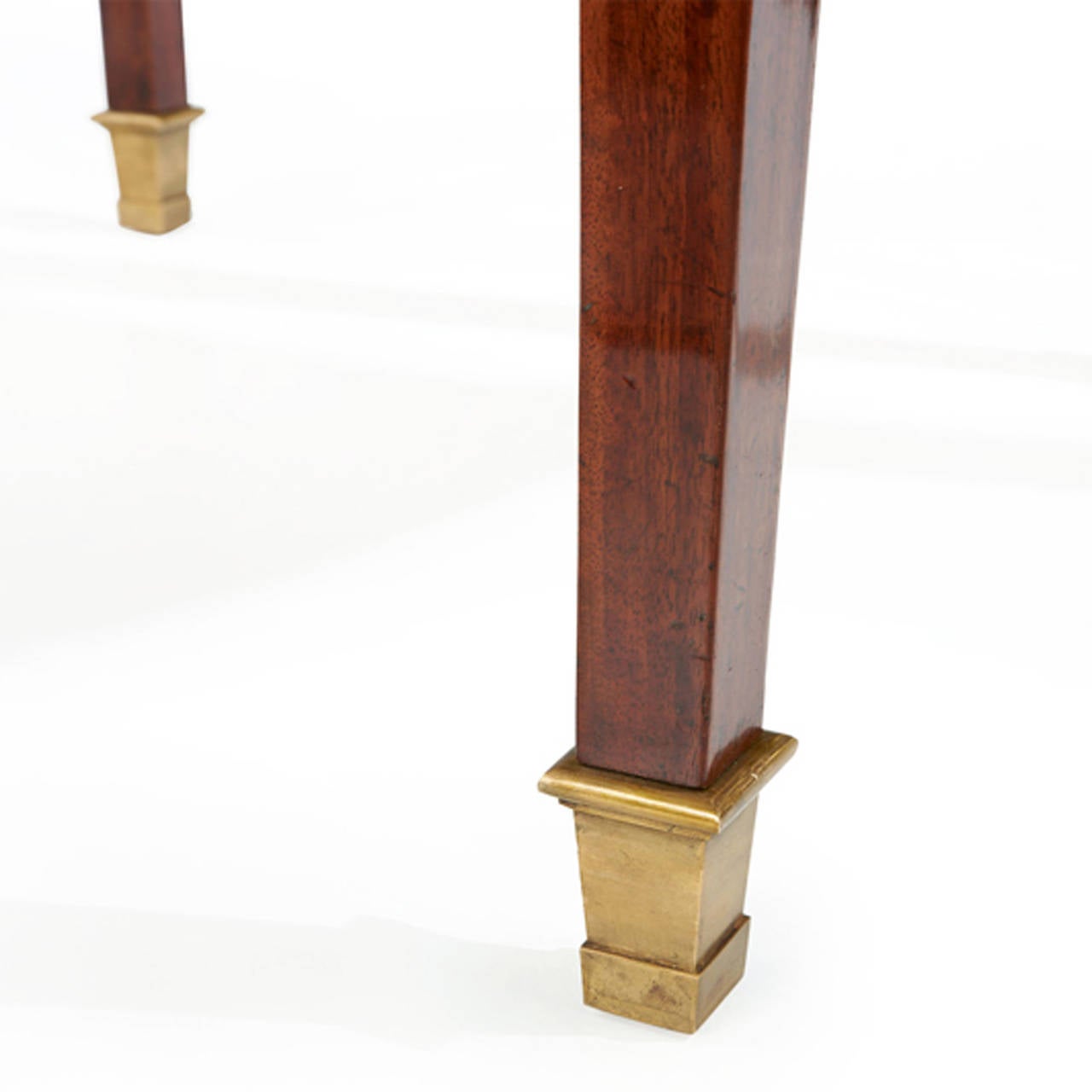 Neoclassical Exquisite French Demilune Console Folding Table, circa 1815 - 1820