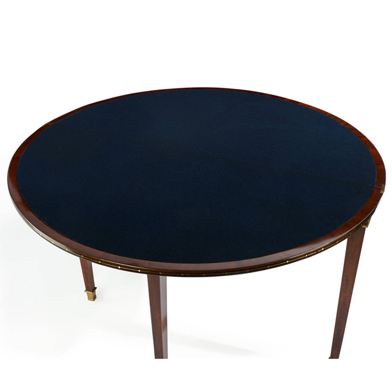 Exquisite French Demilune Console Folding Table, circa 1815 - 1820 In Excellent Condition In Greding, DE