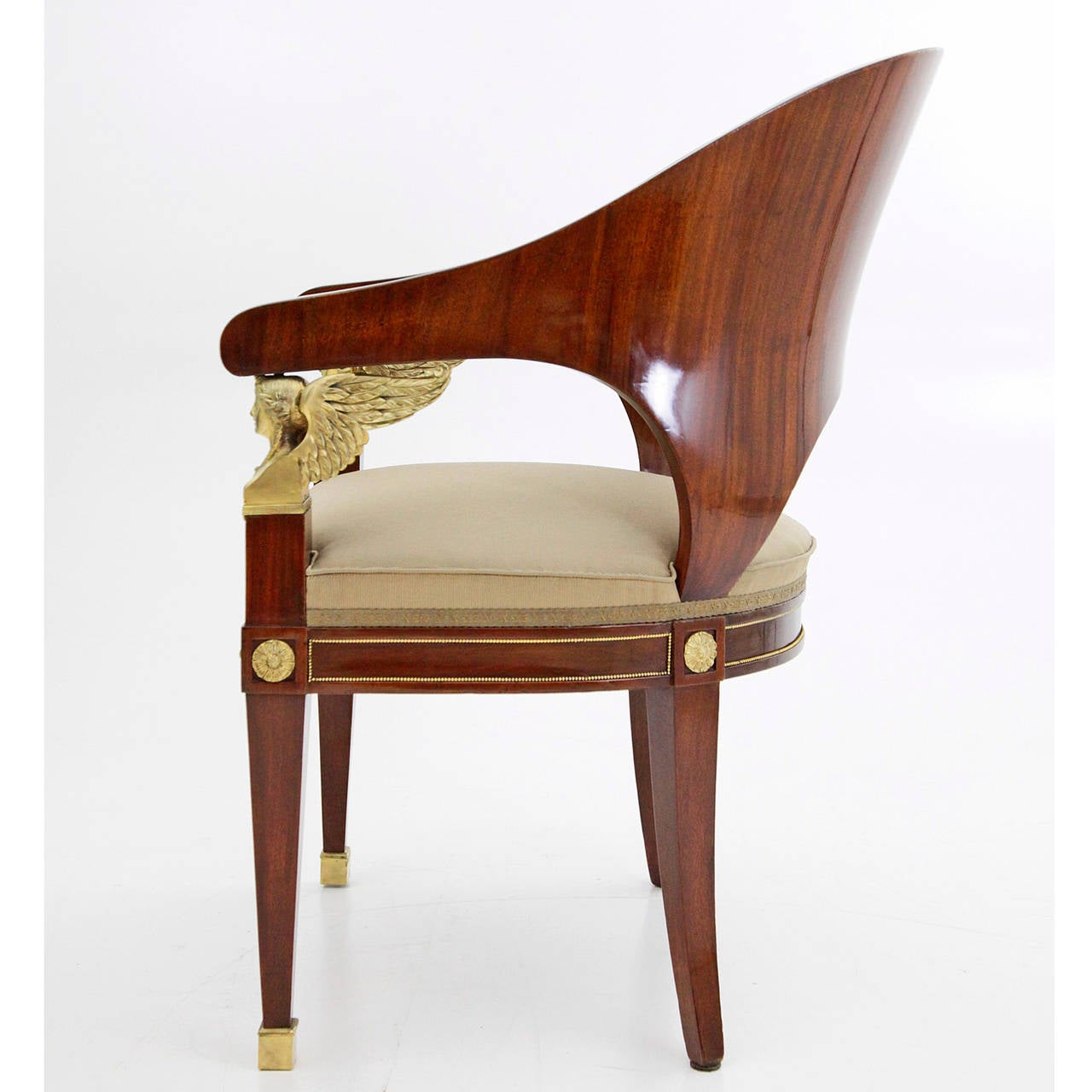 Baltic Pair of Stunning Empire Russian Armchairs, Dating from the Early 19th Century