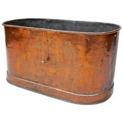 Antique French Copper Bathtub from the Early 19th Century