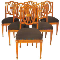 Six Gorgeous German Neoclassical Chairs