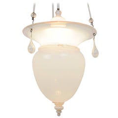 Wunderschöner handgefertigter Muranoglas-Kronleuchter von Venini, frühes 20. Jahrhundert