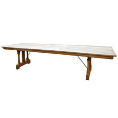 Important Oak Dining Table from South Germany, 1840s-1850s