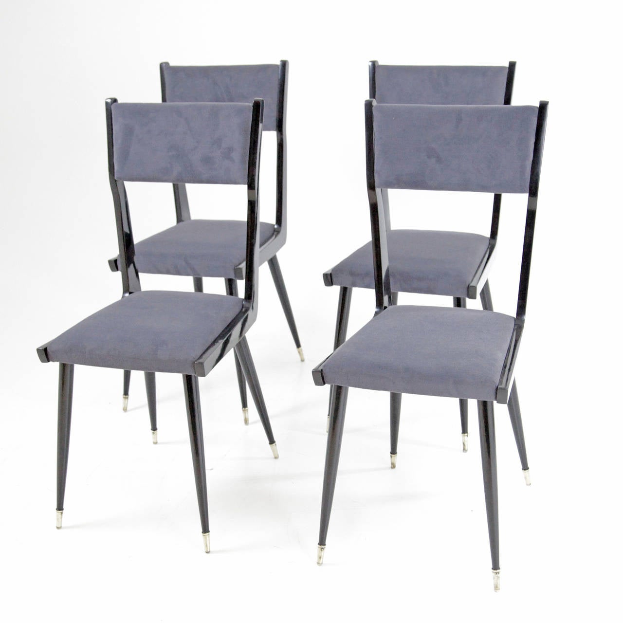 20th Century Lovely Set of Four Italian Chairs, 1970s