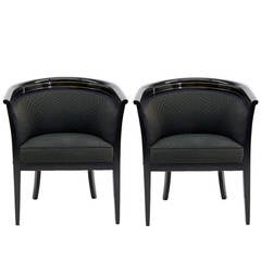 Elegant Pair of French Art Deco Armchairs, circa 1920s 6