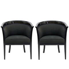 Elegant Pair of French Art Deco Armchairs, circa 1920s