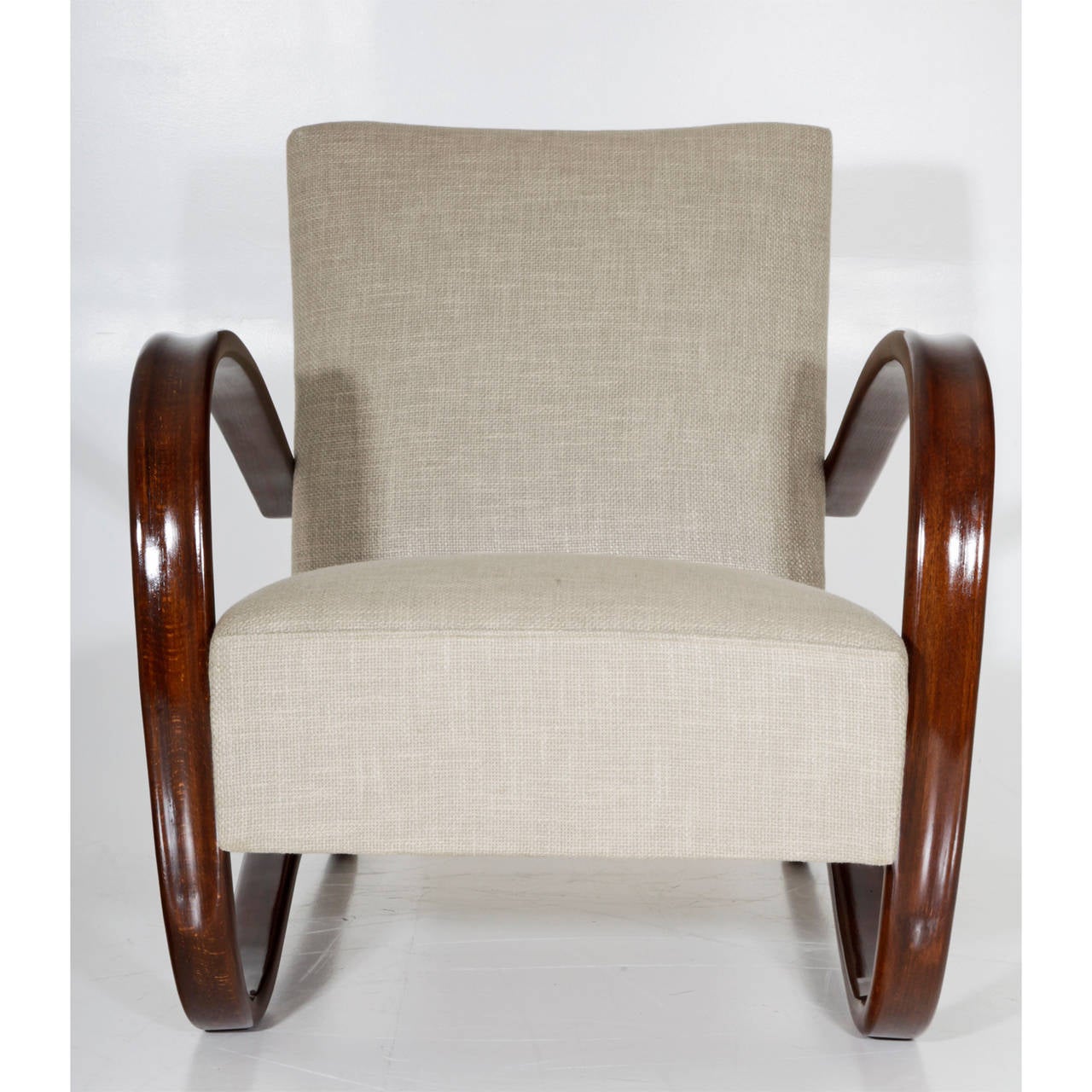 Czech Pair Armchairs by Jindrich Halabala from the 1930s