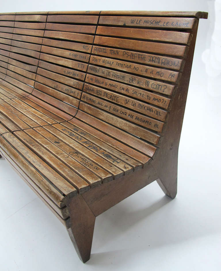 Spectacular Italian Bench from the 1950s 1