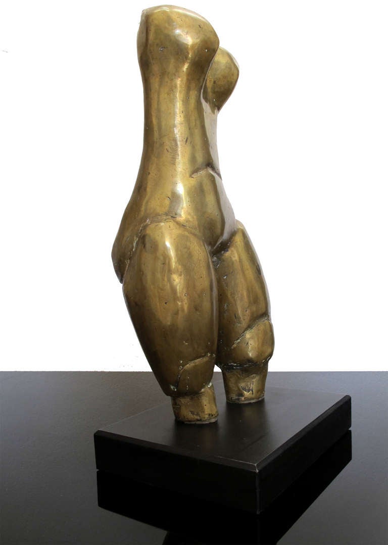 Mid-20th Century Bronze Torso by Milena Lah