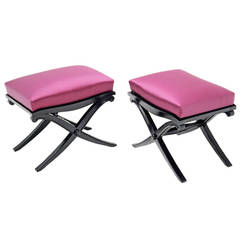 Very nice pair of French Art Deco Stool from the 1920´s.