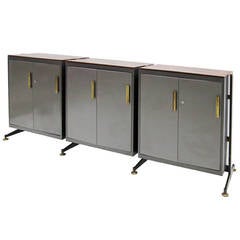Industrial Sideboard in the style of Osvaldo Borsani, from the 1970s