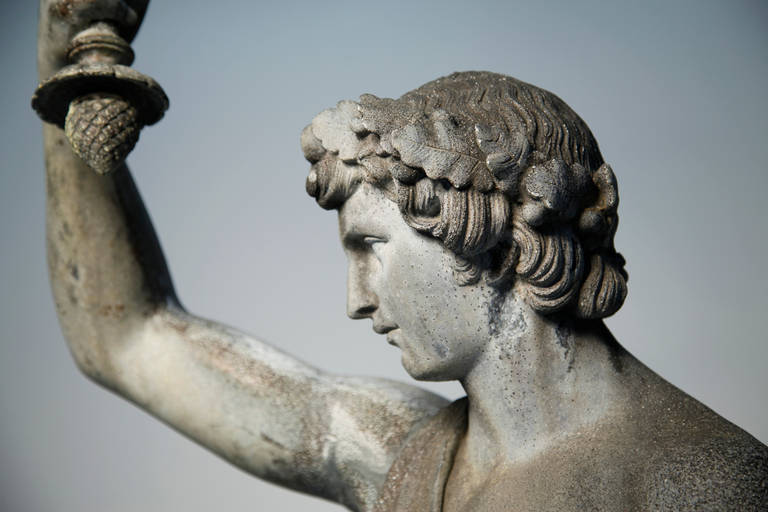 Important Hercules Plastic Statue from Berlin, 1840 In Excellent Condition In Greding, DE