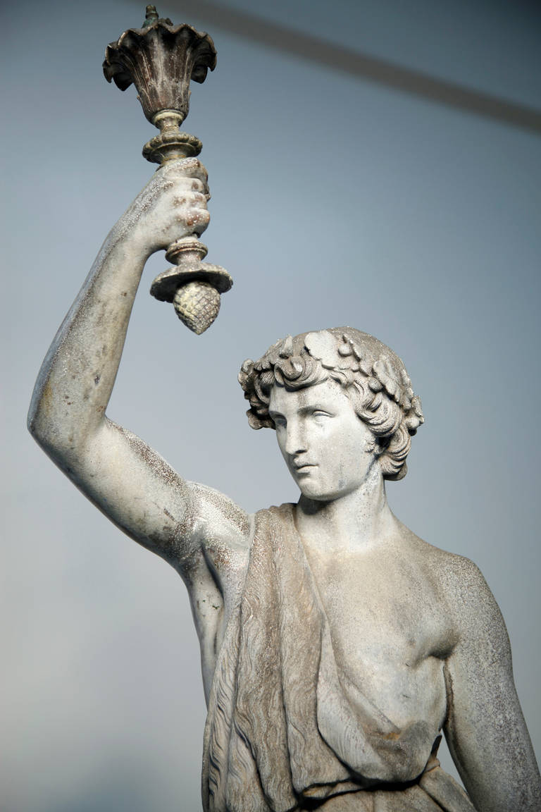 19th Century Important Hercules Plastic Statue from Berlin, 1840
