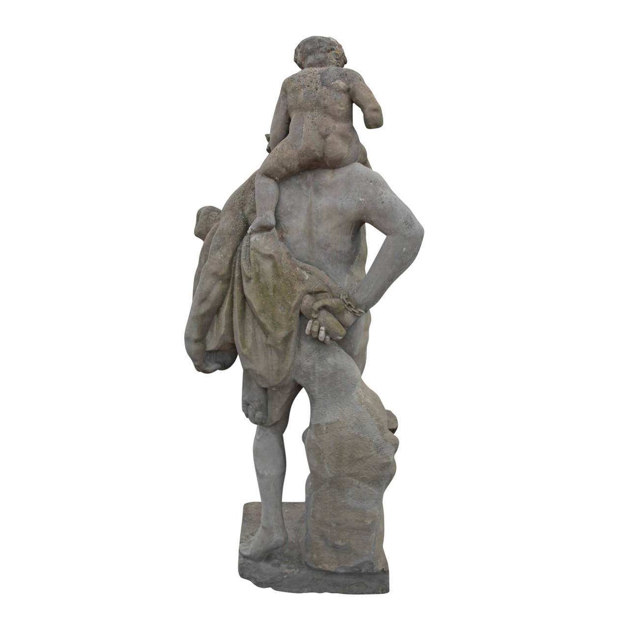 Baroque German Herakles Statue out of Sandstone, circa 1720s