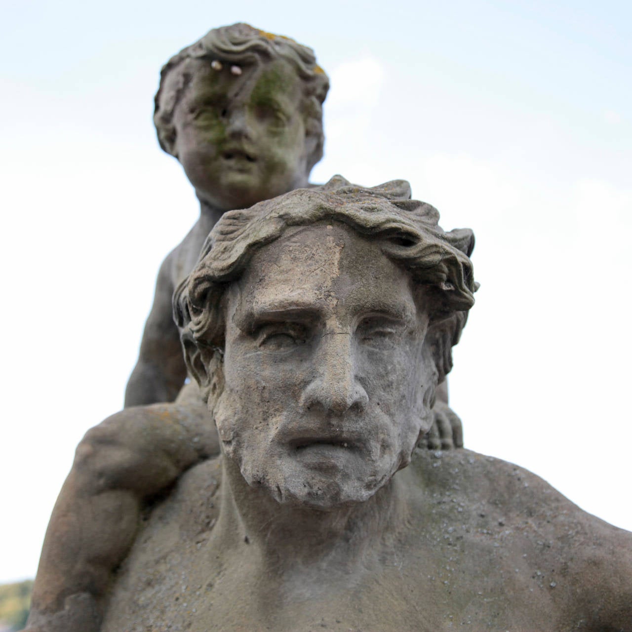 German Herakles Statue out of Sandstone, circa 1720s In Good Condition In Greding, DE