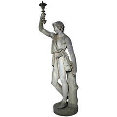 Wichtige Kunststoffstatue von Herkules aus Berlin, 1840